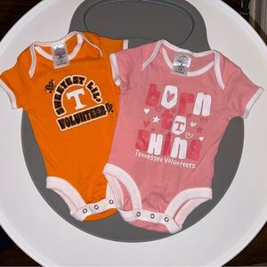 Rivalry Threads Orange and Pink Bodysuits, UT, University of Tennessee